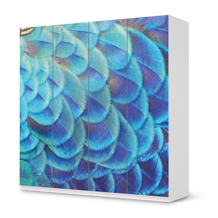 Klebefolie IKEA Pax Schrank 201cm Höhe - 4 Türen - Federvieh - CR110926