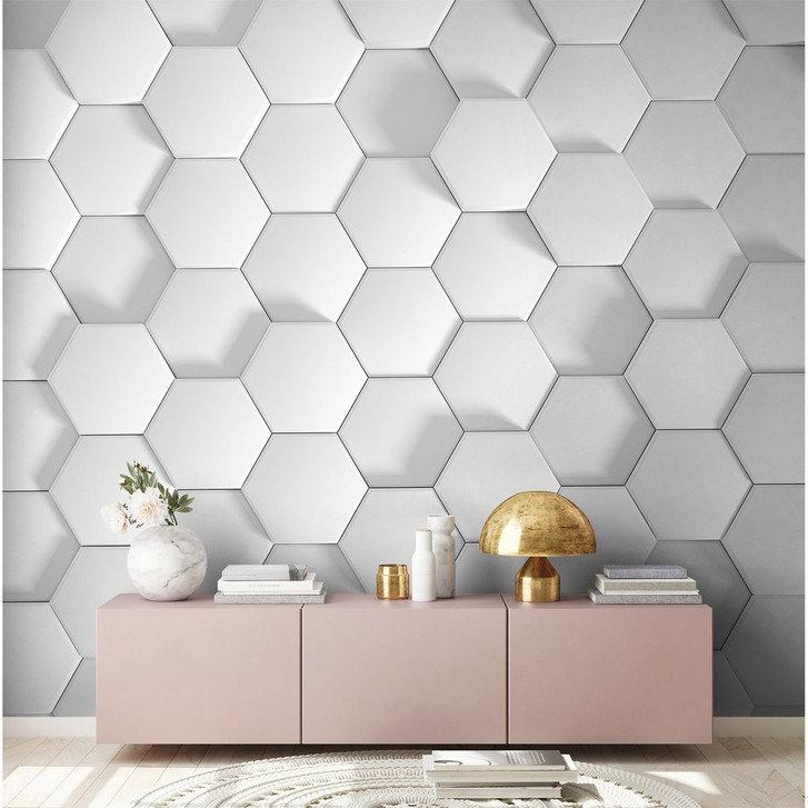 Livingwalls Fototapete Designwalls Honeycomb in 3D Optik - WA296356