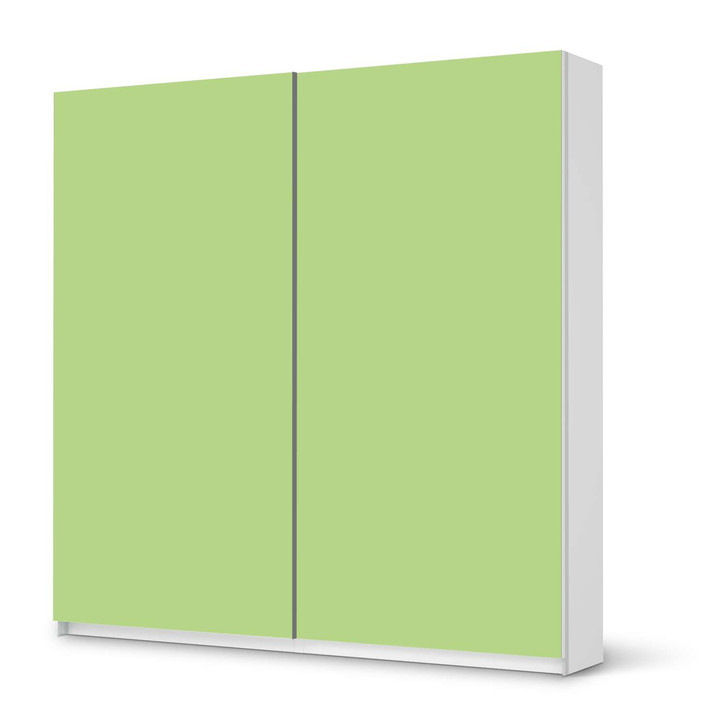 Möbel Klebefolie IKEA Pax Schrank 201cm Höhe - Schiebetür - Hellgrün Light - CR113876