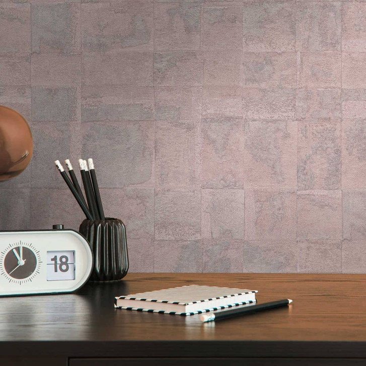 Steinoptik-Tapete leicht glänzend Grau - Moderne Betonlook-Tapete - Vliestapete - WA397225