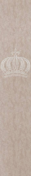 Vliestapete Krone, Betonoptik Metalloptik Modern glänzend in Rosa-Braun - WA473116