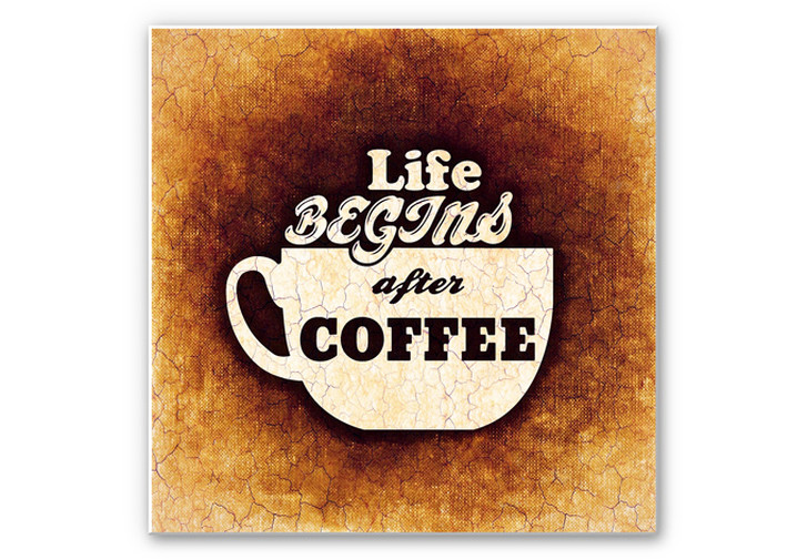 Wandbild Life begins after Coffee 02 - WA193764