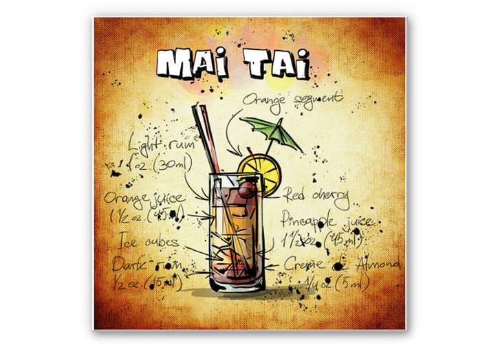 Wandbild Mai Tai - Rezept - WA194258