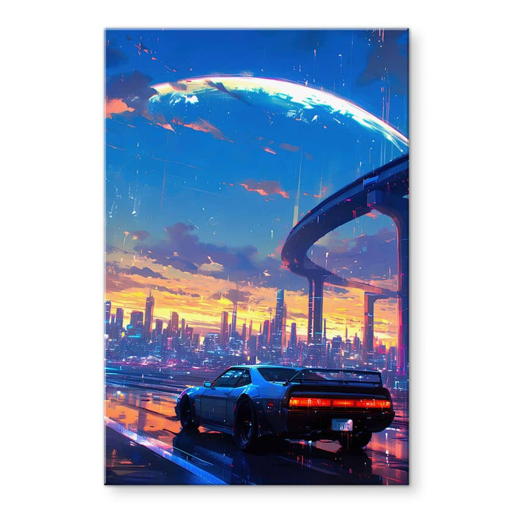 Acrylglasbild Autofahrt durch den Regen - Takkar - WA479194