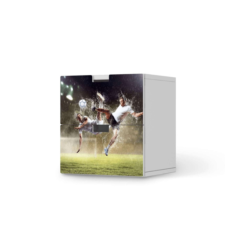 Klebefolie IKEA Stuva / Malad Kommode - 2 Schubladen - Soccer - CR110381