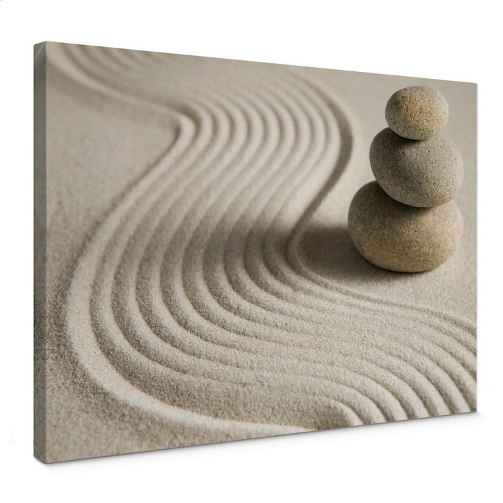 Leinwandbild Stone in Sand 2 - WA375554