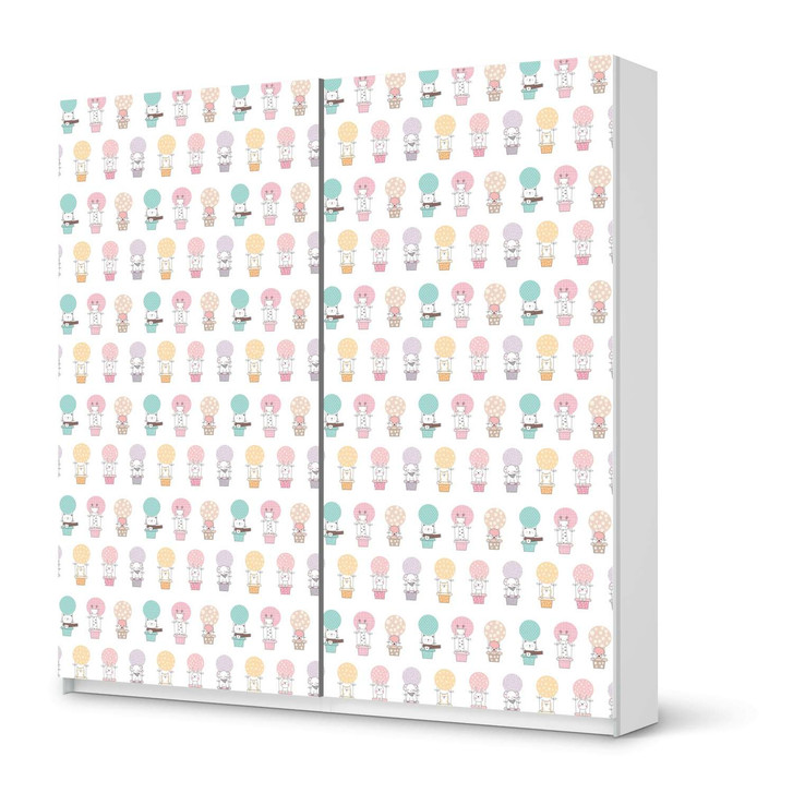 Möbel Klebefolie IKEA Pax Schrank 201cm Höhe - Schiebetür - Flying Animals - CR113859