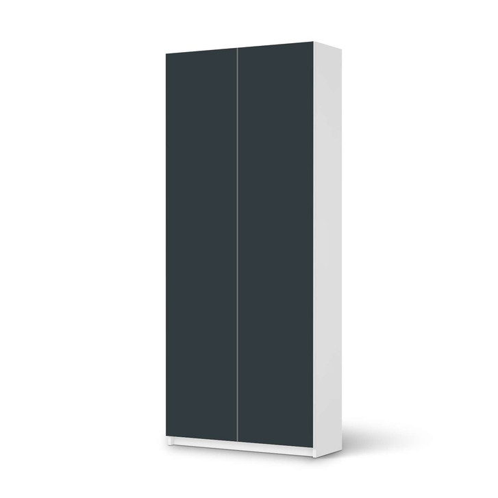 Möbelfolie IKEA Pax Schrank 236cm Höhe - 2 Türen - Blaugrau Dark - CR116773