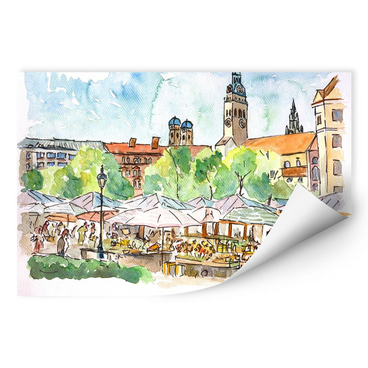 Wallprint Bleichner - München - Viktualienmarkt - WA181820