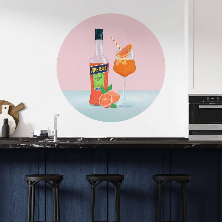 Wandtattoo Aperol Spritz - Lizde - Rund - WA412618