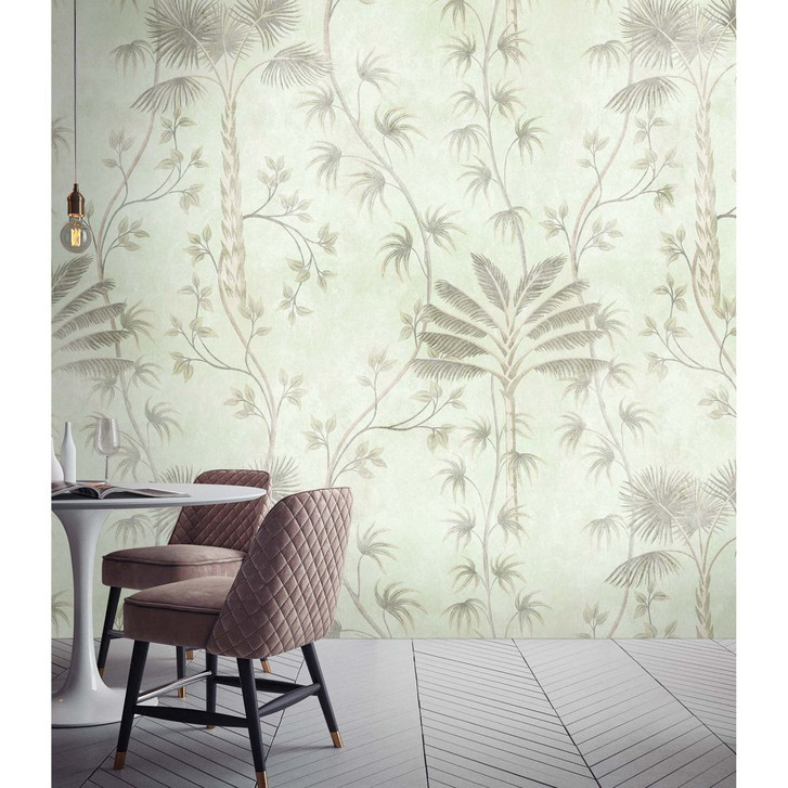 Livingwalls Fototapete Walls by Patel 3 Life In The Trees 1 grün, grau, braun - WA327950