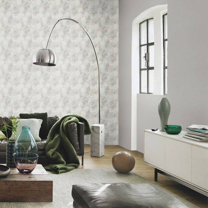 Rasch Vliestapete, Mustertapete Indian Style taupe - WA410129