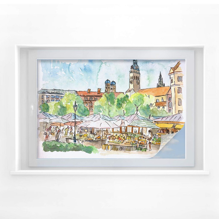 Sichtschutzfolie Bleichner - München - Viktualienmarkt - WA174101