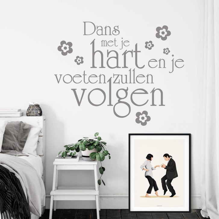 Wandtattoo Dans met je hart en je voeten zullen volgen - WA207979