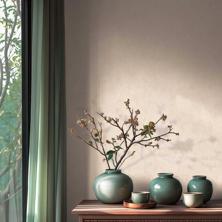 Betonoptik-Tapete Creme – Vliestapete hell & natürlich strukturiert - WA465170