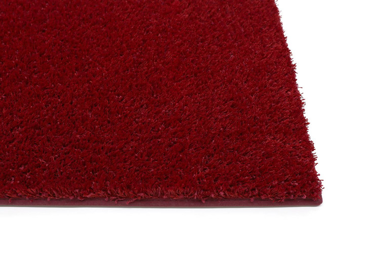 Jade HEVO ® Hochflor Badteppich Rechteck Wunschmass in Red - TS439491