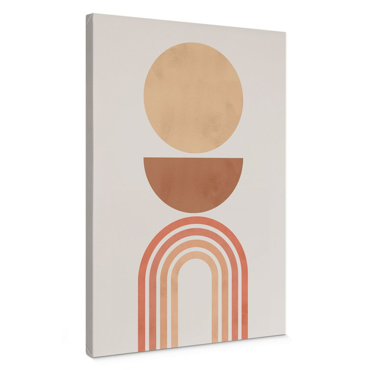 Leinwandbild Abstrakte Balance - Retro Bögen und Kreise - Costa - WA426546
