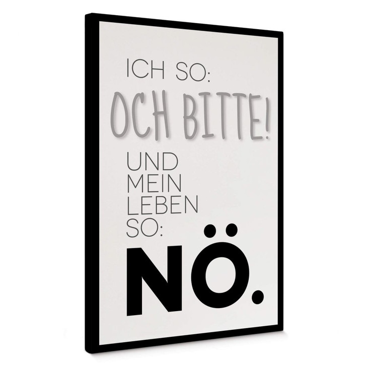 Leinwandbild Und mein Leben so... - WA376578
