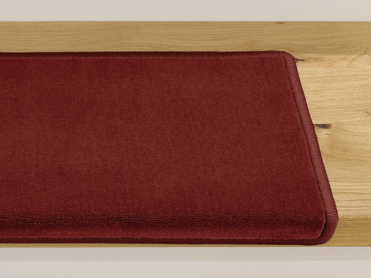 Luca Velours Stufenmatte Rechteckig Wunschmass in Rot - TS487061
