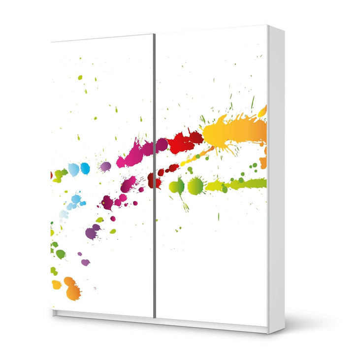 Möbelfolie IKEA Pax Schrank 236cm Höhe - Schiebetür - Splash 2 - CR117018