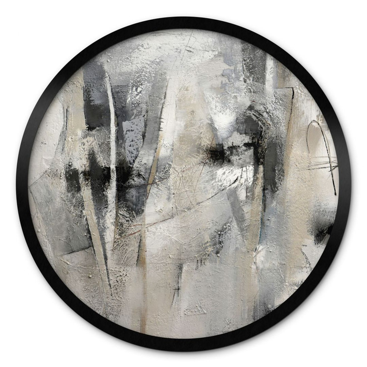 Poster Abstrakte Landschaft - Fedrau - Rund - WA433380