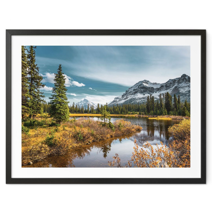 Poster Berg-Idylle am zauberhaften Kiefernwald - WA433328