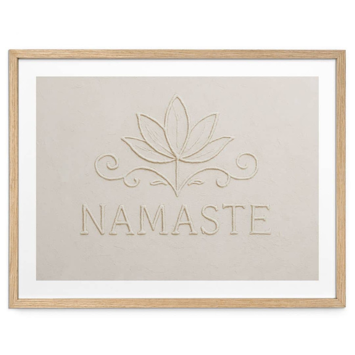 Poster Namaste mit Lotus - Treechild - WA483791
