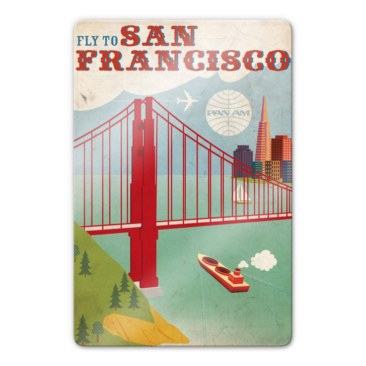 Glasbild PAN AM - Fly to San Francisco - WA126559