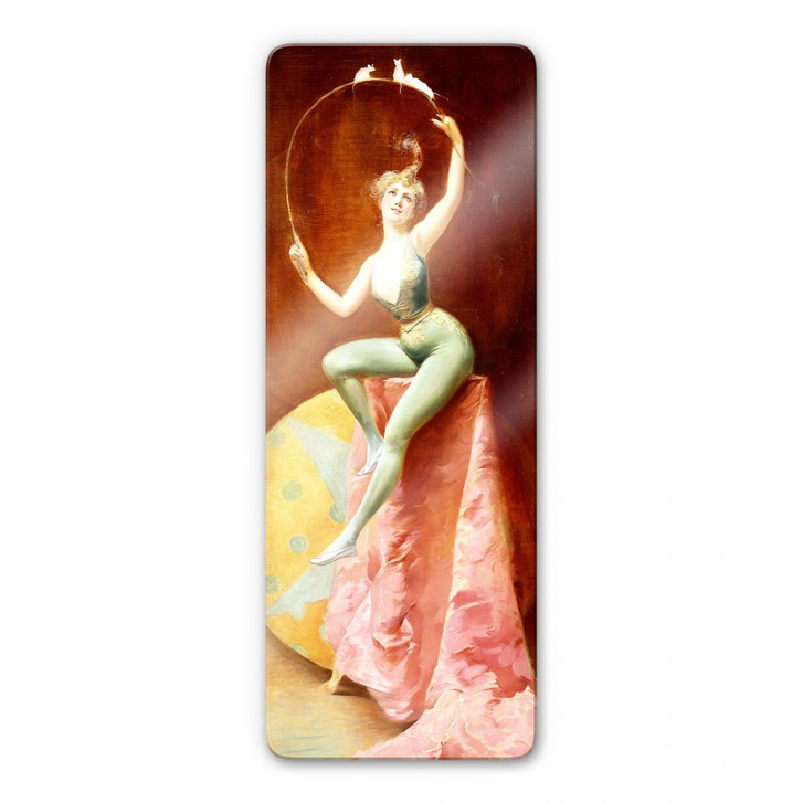 Glasbild Penot - Tänzerin mit drei weissen Mäusen - WA126705