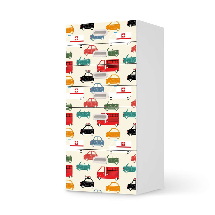 Klebefolie IKEA Stuva / Fritids Kommode - 6 Schubladen - Cars - CR110169