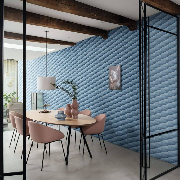 Rasch Vliestapete, Mustertapete Composition dunkelblau - WA338811