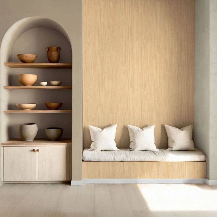 Selbstklebende Tapete Braun Hellbraun Eiche Holz Klebefolie Möbelfolie Holzoptik - WA482732