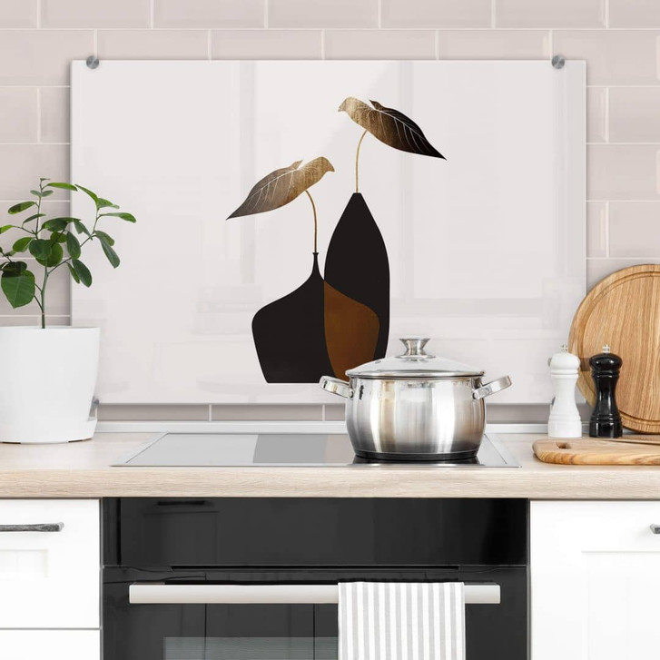 Spritzschutz Kubistika - Skandinavisches Bouquet - WA329403