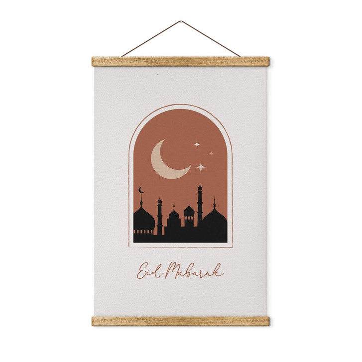 Stoffbild Eid Mubarak bei Nacht - WA381401