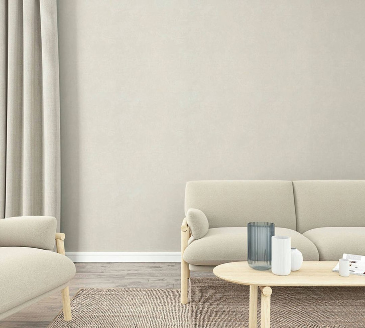 Vliestapete Beige Uni für Wohnzimmer Schlafzimmer Küche marburg Tapete - WA450594