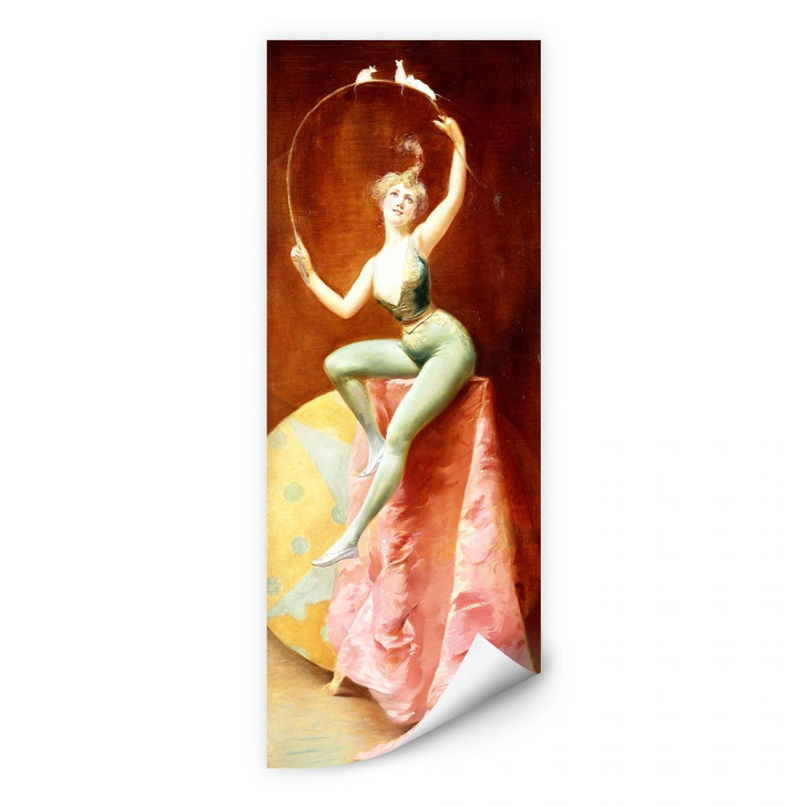 Wallprint Penot - Tänzerin mit drei weissen Mäusen - WA188087