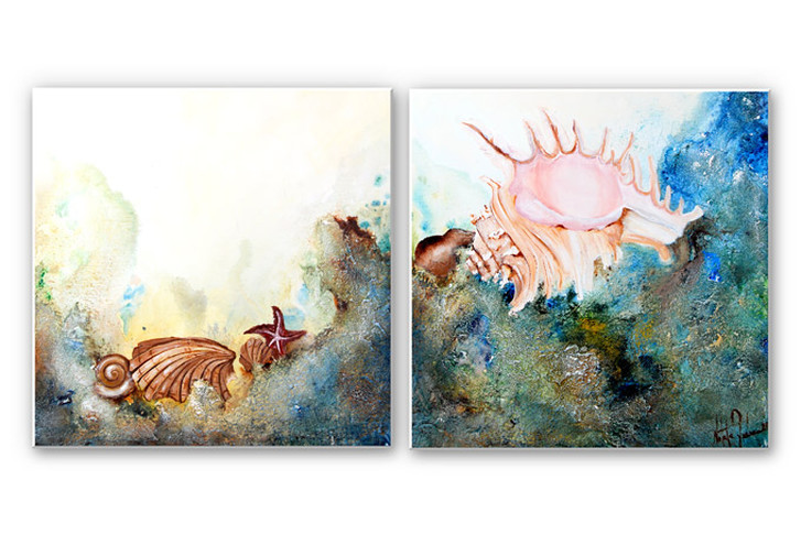 Wandbild Fedrau - Muscheln (2-teilig) - WA192559