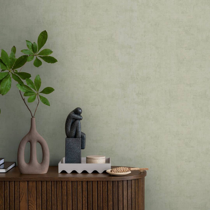 Tapete Vlies botanisch - dezentes Blätterdesign in Taupe & Naturton - WA492794