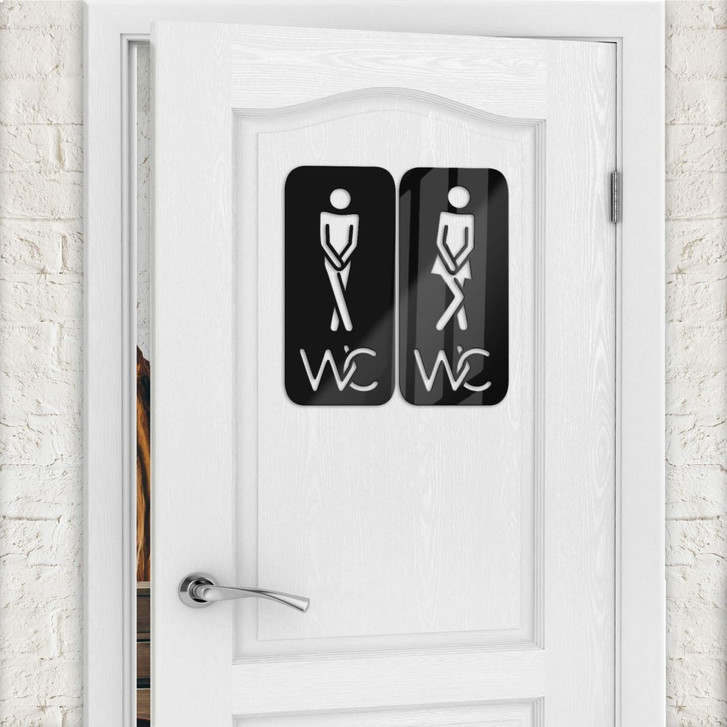Acryldeko Toilettenzeichen 02 - WA229919