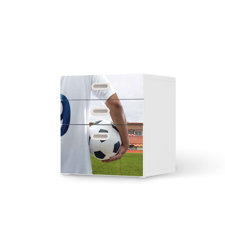 Folie IKEA Stuva / Fritids Kommode - 3 Schubladen - Footballmania - CR105876