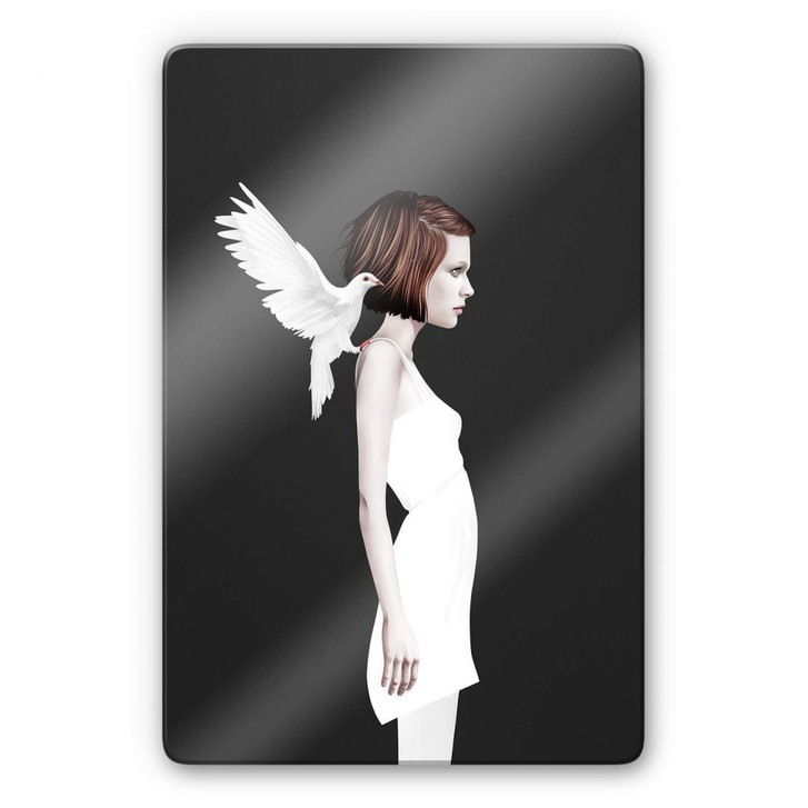 Glasbild Ireland - Only you - Weisse Taube - WA252892