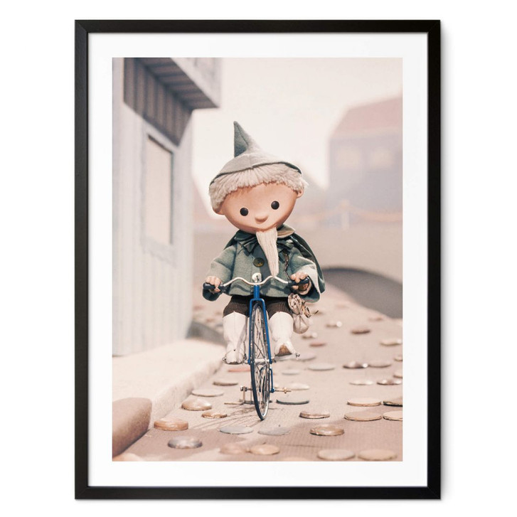 Kinder-Poster Unser Sandmännchen - Sandmann fährt Fahrrad - WA408367