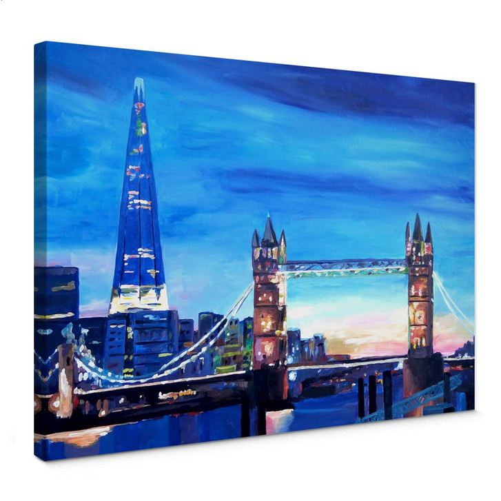 Leinwandbild Bleichner - London Tower Bridge und The Shard - WA358950