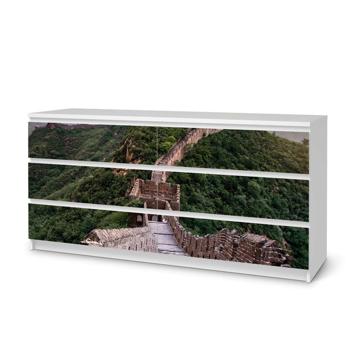Möbelfolie IKEA Malm Kommode 6 Schubladen (breit) - The Great Wall - CR116636