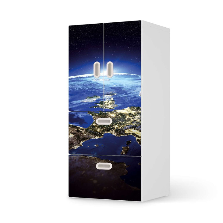 Möbelfolie IKEA Stuva / Fritids - 2 Schubladen und 2 kleine Türen - Earth View - CR117440
