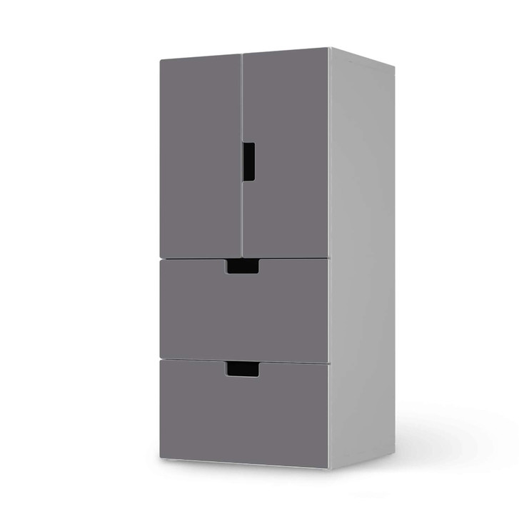 Möbelfolie IKEA Stuva / Malad - 2 Schubladen und 2 kleine Türen - Grau Light - CR117083