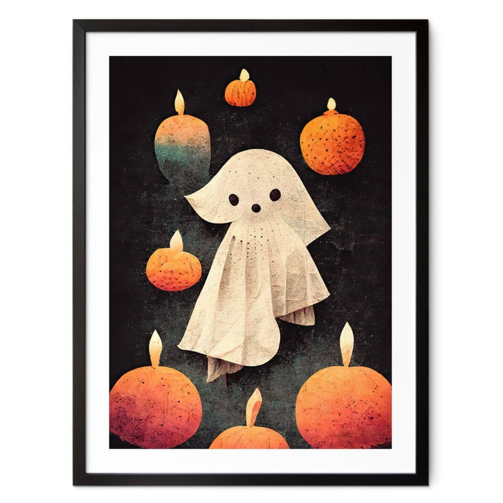 Poster Kleiner Geist im Kerzenschein - Kinderposter - Treechild - WA408171