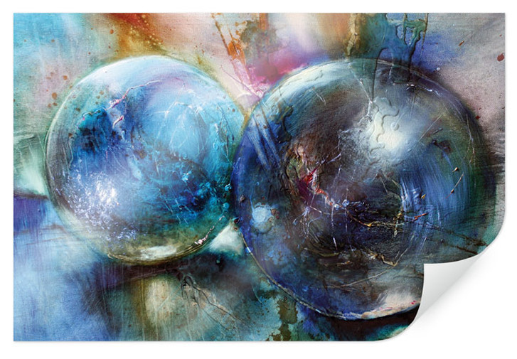 Poster Schmucker - Blaue Murmeln - WA166135