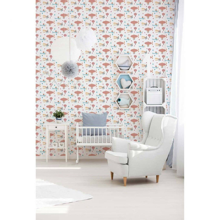 A.S. Création Kinderzimmertapete Little Love Vliestapete bunt, rot, blau, beige, weiss - WA324951