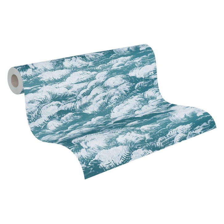 Architects Paper Vliestapete Jungle Chic Wolkentapete blau, weiss - WA314450